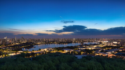 Obraz premium modern urban architectural landscape