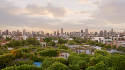 modern urban architectural landscape