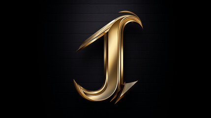 Unique Creative Logo Letter "J", with a cool, clear and modern logo, Generate AI.