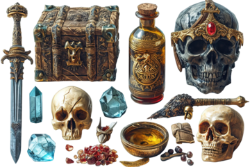 Assets for Adventure Treasure Illustration