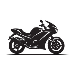 Obraz na płótnie Canvas Motorcycle silhouettes on a white background. Vector illustration.