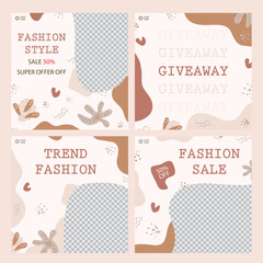 Obraz premium EPS fashion social media post template