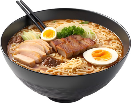 Image of a delicious-looking Ramen, one of the most popular Japanese dishes. 