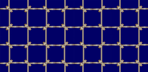 Naklejka premium Seamless geometric pattern. With gold color line ornament. creative design for different backgrounds. 