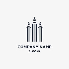 Building tower logo