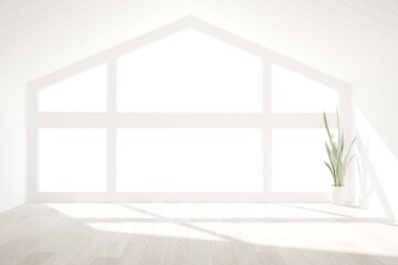 Modern interior design. 3D illustration