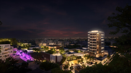 Fototapeta premium city at night