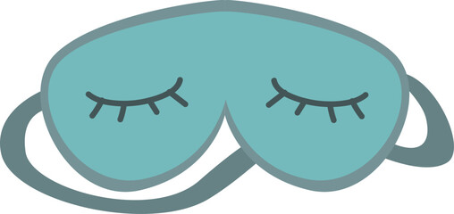 mask blindfold travel accecoris  illuatration 