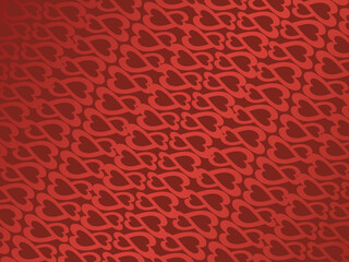 Heart background with modern ornament, red color, suitable for valentines, letters, gifts, gifts, surprises, etc.	