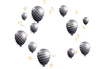 Balloons background for party events, holidays, birthdays, etc