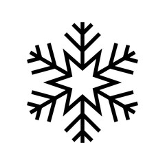 Winter snow snowflake vector icon