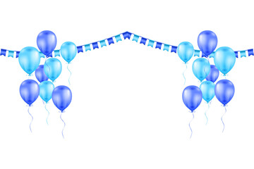 Transparent balloons background for grand opening event, party, holiday, birthday