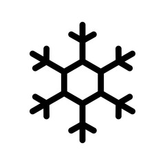 Winter snow snowflake vector icon