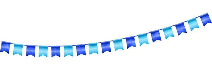 realistic bunting garland flag for party event