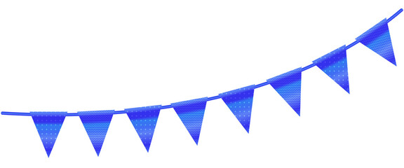 realistic bunting garland flag for party event