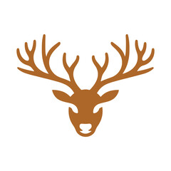  vector deer simple mascot logo design illustration