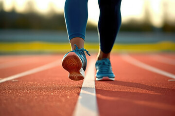 Run runner sports lifestyle fitness athletic track - obrazy, fototapety, plakaty