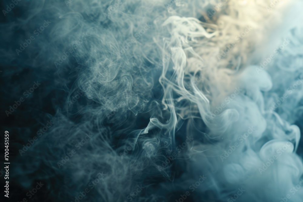 Poster smoke captured in a close-up shot, perfect for adding atmosphere and drama to any project