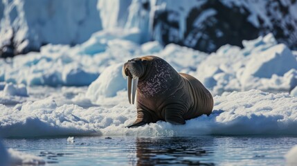 Walrus With Elongated Canine