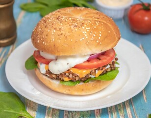 vegetarian hamburger