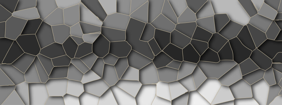 Abstract  grid-like backdrop of hexagon tiles in architecture and construction, resembling a seamless honeycomb pattern in a 3D geometric structure. Backdrop of hexagon tiles in architecture and const