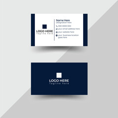 Creative and Lawn Care Double-sided Modern and professional Business Card template. Simple and clean design with geometric shapes, a logo and some essential information with black and white color.
