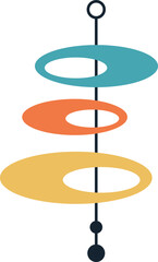 Vintage retro mid century vector art