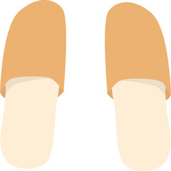 slip on flat textured illustration 