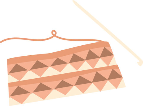 handcraft flat textured illustration 
