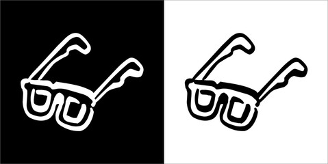  Illustration vector graphics of glasses icon