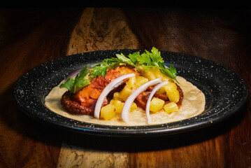 grilled octopus taco