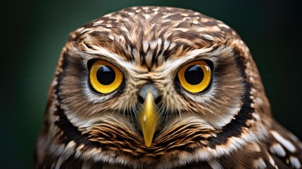 Obraz premium A close-up of a Little Owl