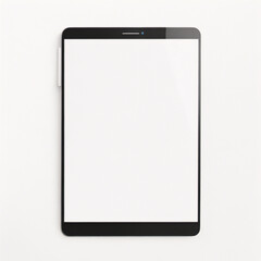 Tablet-Computer-Mockup-Vektor. Modernes Tablet mit leerem Bildschirm. Realistischer Tablet-Computer isoliert auf weißem Hintergrund. - obrazy, fototapety, plakaty