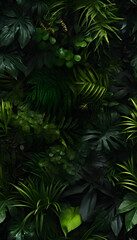 Fototapeta na wymiar green leaves nature background, closeup leaves texture, tropical leaves