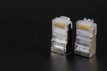 RJ45 connector for connecting digital devices to the Internet.