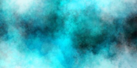 Cyan misty fog,reflection of neon fog effect smoke exploding.cumulus clouds.mist or smog fog and smoke texture overlays vector cloud brush effect,transparent smoke.
