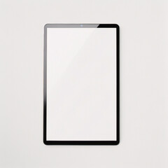 Digitales Tablet-Modell auf weißem Hintergrund mit Kopierraum und Beschneidungspfad auf leerem Bildschirm. Einfaches Ersetzen Ihres Designs.