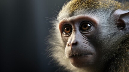 Portrait of monkey 