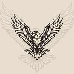 Eagle Mascot eposrts logo desgin