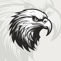 Eagle Mascot eposrts logo desgin