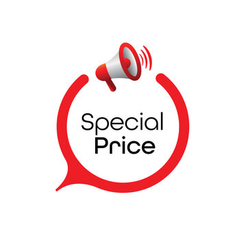 special price sign on white background