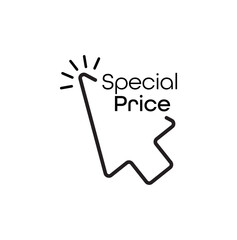 special price sign on white background