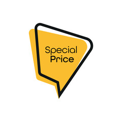 special price sign on white background