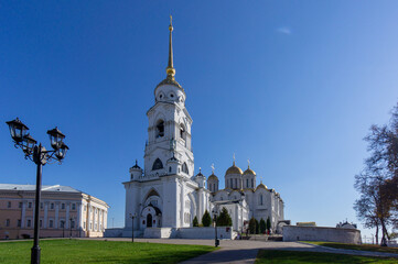 The architecture of Vladimir, an ancient city in Russia, part of the Golden Ring.