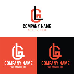 GL initial logo, GL letter logo