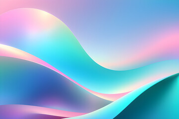 Abstract holographic pattern background. Generative AI