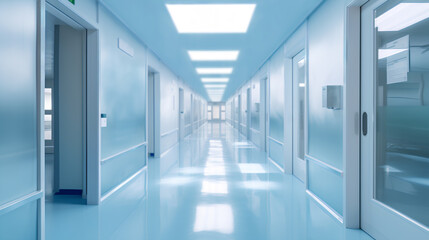 Abstract Medical Background. Blurred Іnterior of Hospital.