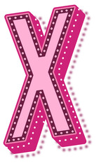 Valentine Pink Dotted Alphabet Letter G