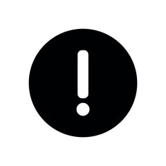 alert sign symbol vector glyph color icon
