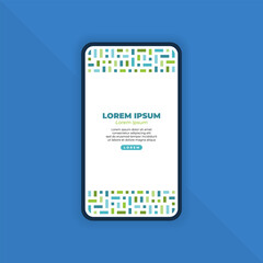 Abstract Geometric Background for Mobile Landing Page